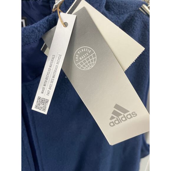 Women’s Adidas Stadium Navy Fleece Vest Size M - Picture 6 of 8